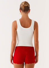 Avalita Tank Top - Ivory