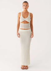 Basilia Maxi Skirt - Off White