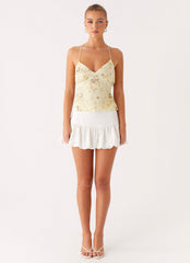 Kamilla Sequin Cami Top - Yellow