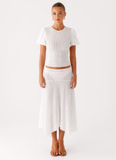 Katta Midi Skirt - Ivory