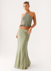 Maddox Maxi Skirt - Sage