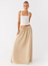 Randy Maxi Skirt - Tan