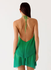 Twin Flame Mini Dress - Green Gradient