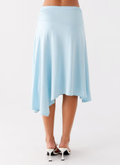 Brisa Midi Skirt - Turquoise