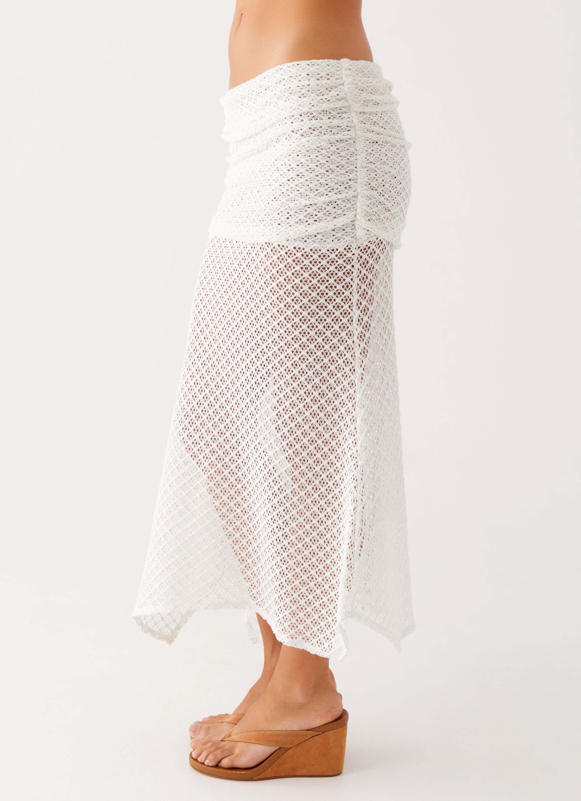 Genesis Midi Skirt - White