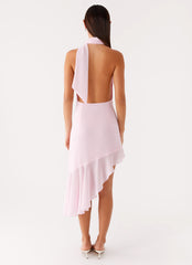 Layna Scarf Midi Dress - Pink