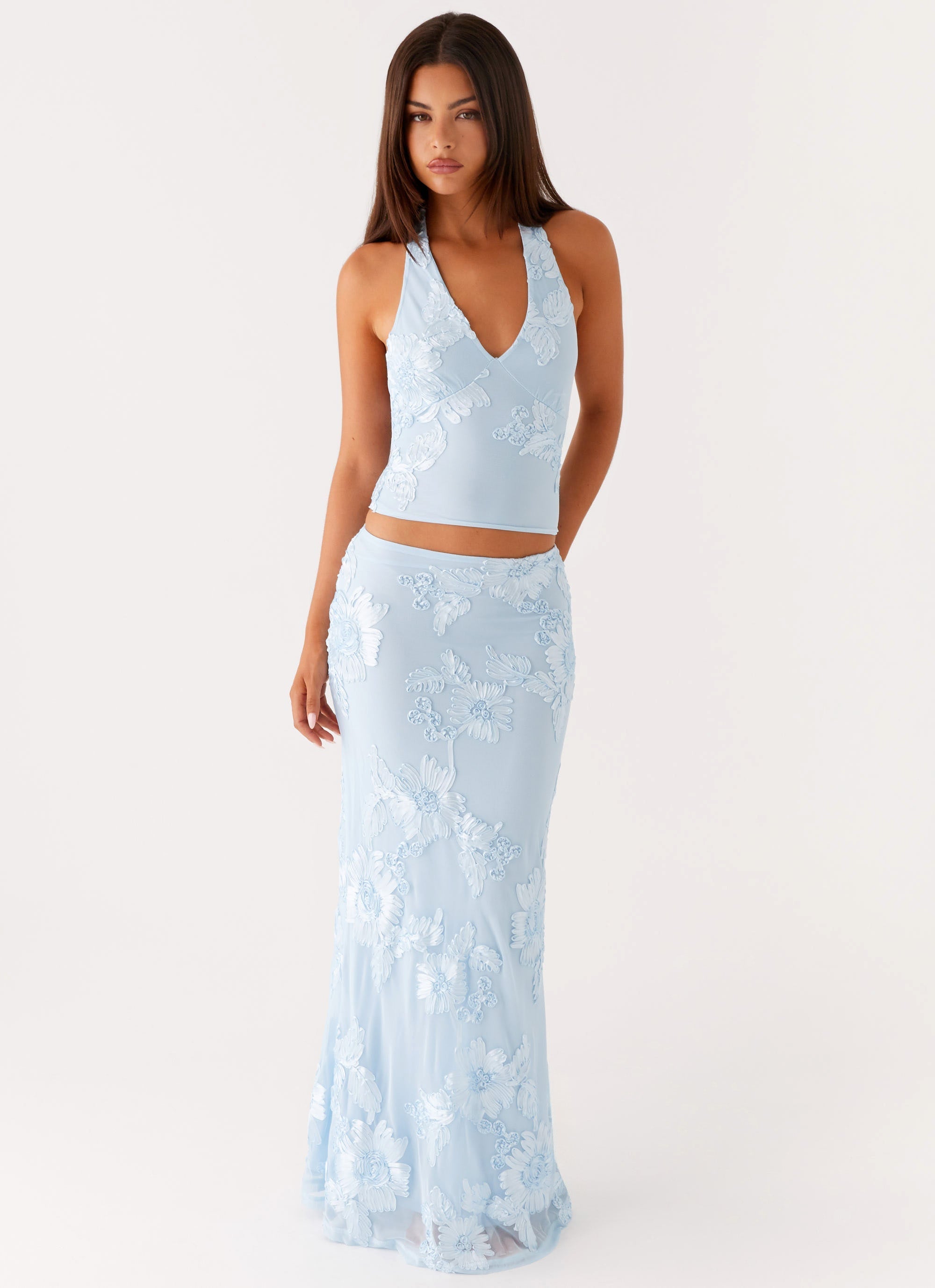 Radiate Maxi Skirt - Blue