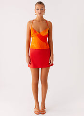 Sangria Top - Serene Orange