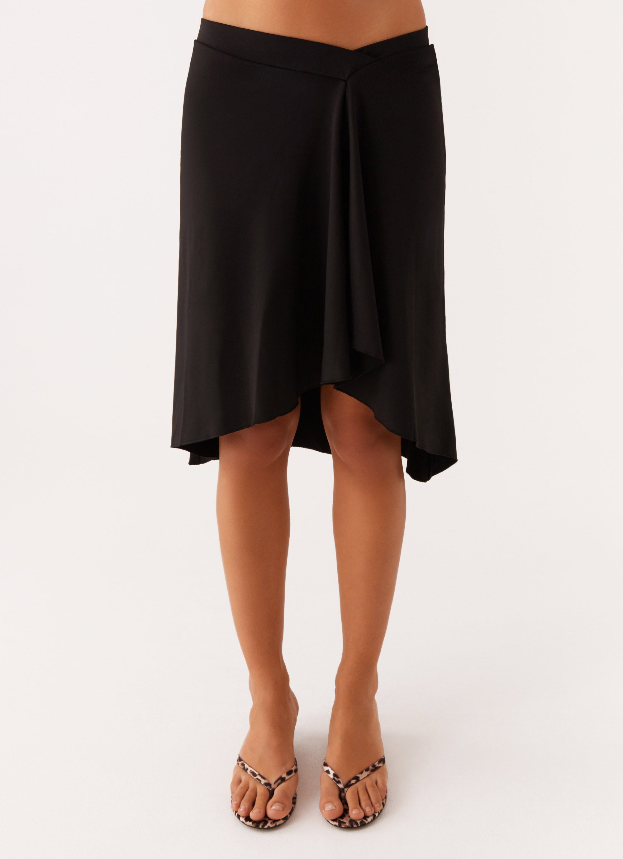 Shes A Lady Midi Skirt - Black