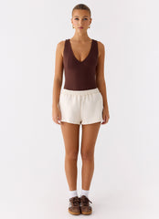 Signature Low Rise Sweatshorts - Cream